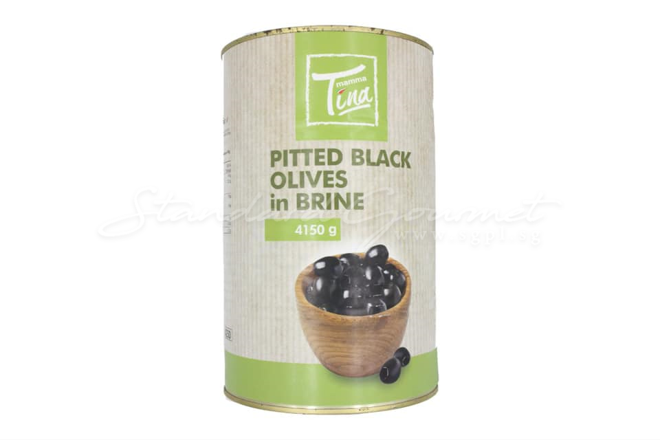 Mamma Tina Pitted Black Olives in Brine 5kg